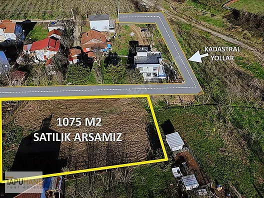 TAPUHANE'DEN SATILIK VE TAKAS LI SARIDEDE DE 1075 M2 ARSA